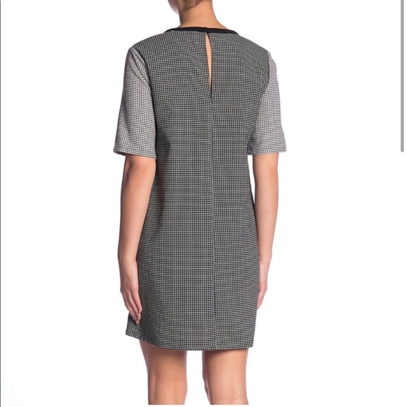 NWT BCBGeneration Black White Checkered Shift Dress. Size XXS - Picture 3 of 10